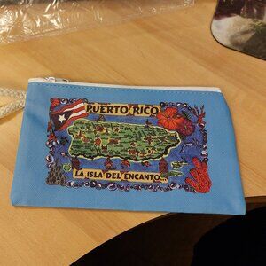 Cute Small PUERTO RICO Clutch Bag Mini Bag Wallet La Isla del Encanto